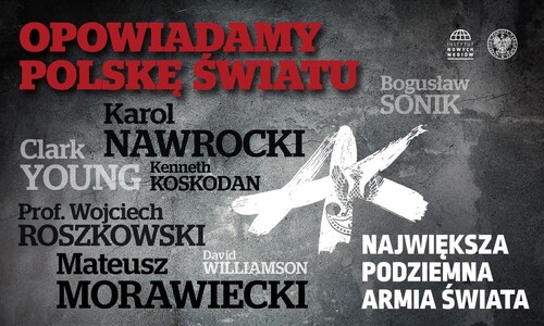 Plakat dot. projektu „Opowiadamy Polskę światu”