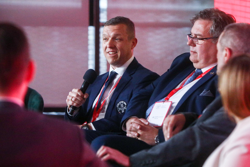 Panel dyskusyjny „Rola organizacji polonijnych i rekonstruktorskich w przetrwaniu dziedzictwa narodowego” – Warszawa, 15 kwietnia 2023. Fot. Sławek Kasper (IPN)
