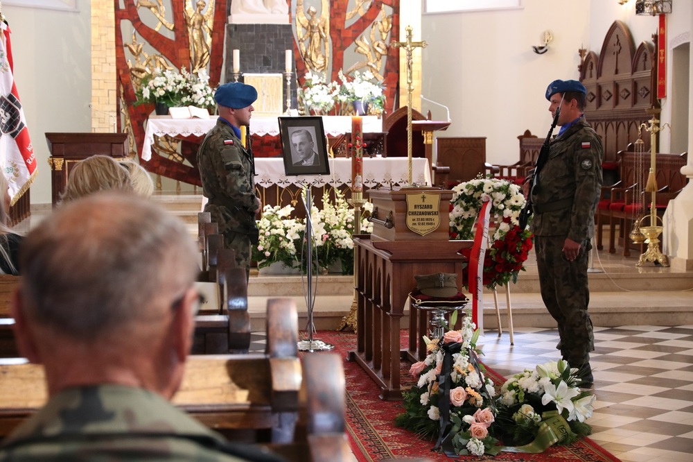 Uroczystości pogrzebowe Ryszarda Chrzanowskiego, żołnierza ZWZ-AK oraz Delegatury Sił Zbrojnych