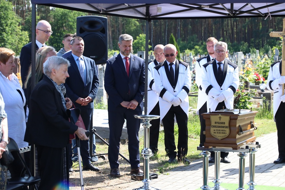 Uroczystości pogrzebowe Ryszarda Chrzanowskiego, żołnierza ZWZ-AK oraz Delegatury Sił Zbrojnych