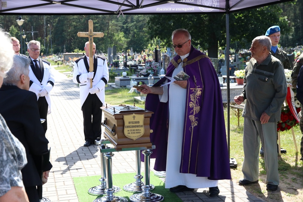 Uroczystości pogrzebowe Ryszarda Chrzanowskiego, żołnierza ZWZ-AK oraz Delegatury Sił Zbrojnych