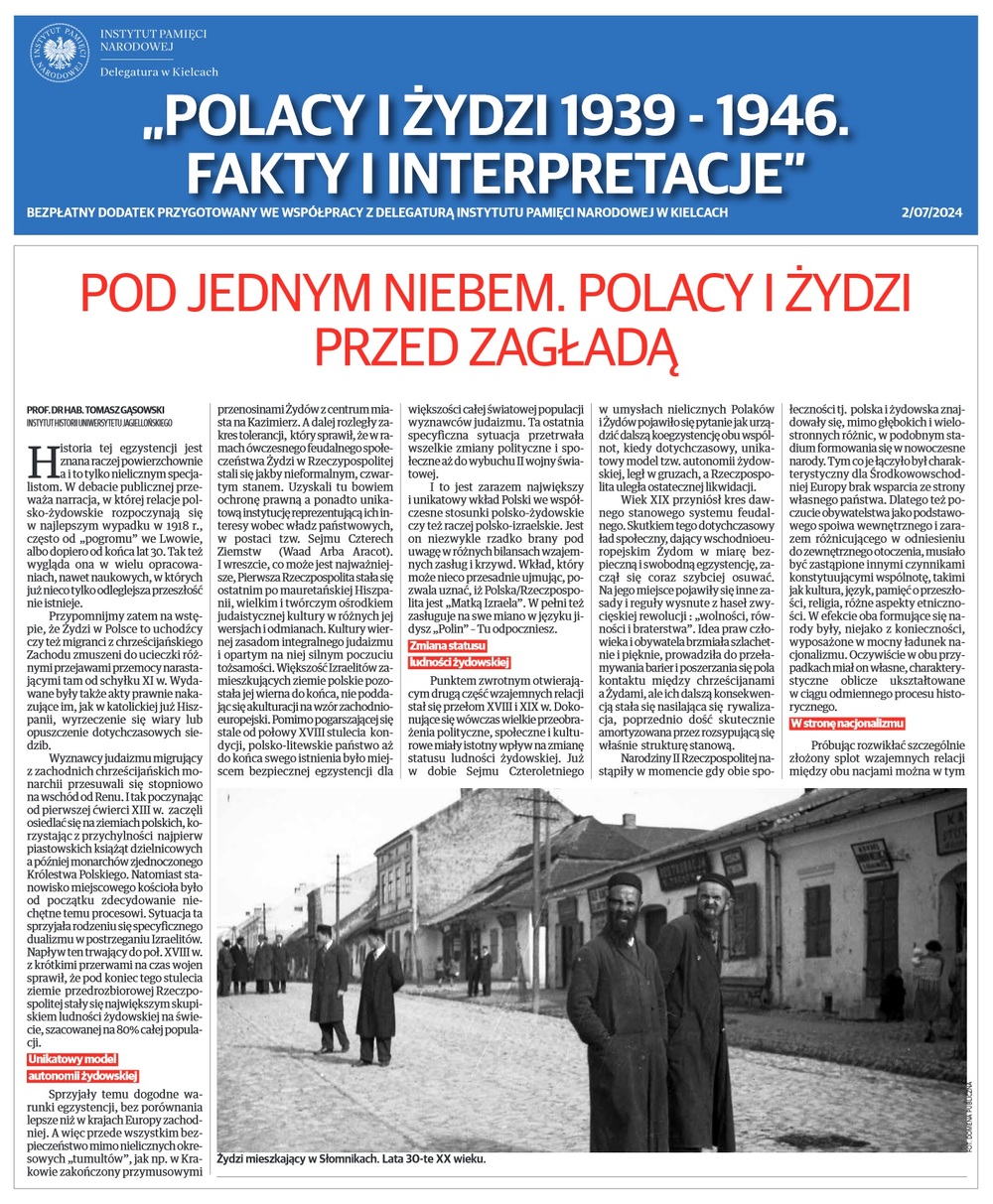 Polacy i Żydzi 1939 – 1946. Fakty i interpretacje – dodatek prasowy [PDF]