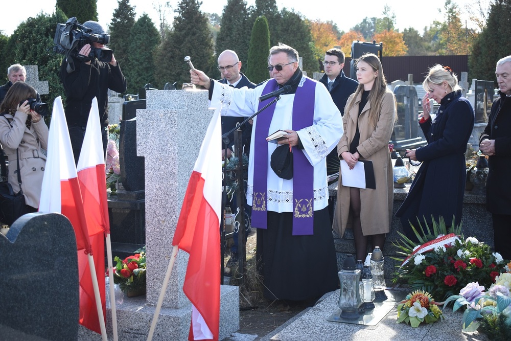 Poświęcenie grobu rodziny Derlatków, ofiar niemieckiej okupacji – Mirzec, 21 października 2024