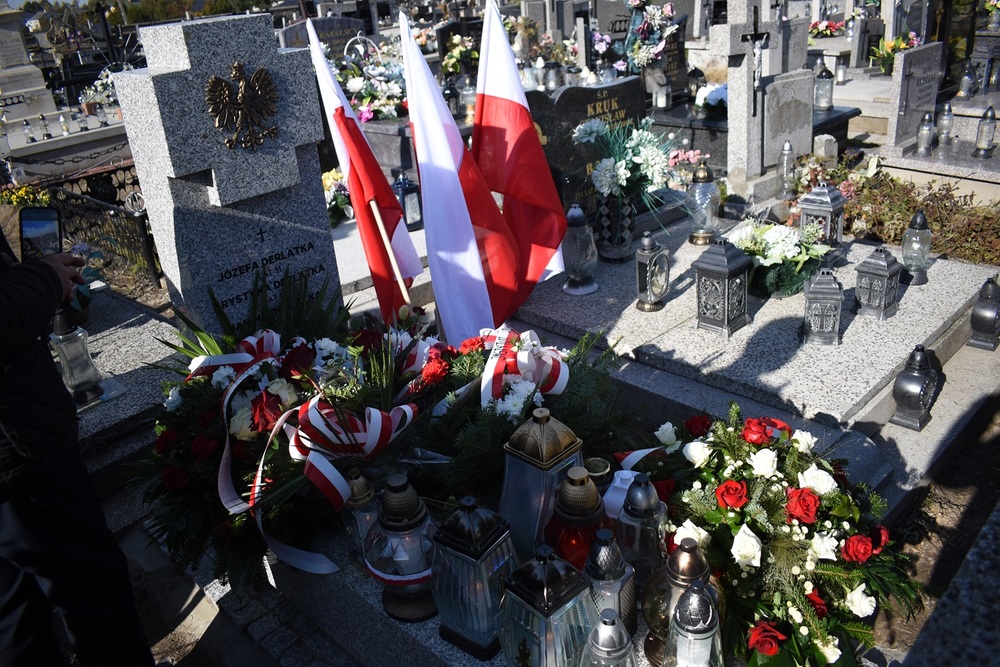 Poświęcenie grobu rodziny Derlatków, ofiar niemieckiej okupacji – Mirzec, 21 października 2024