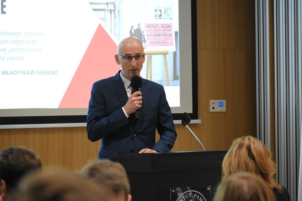 Konferencja „Złoty polski – stulecie reformy walutowej” – Kielce, 22 listopada 2024. Fot. Dariusz Skrzyniarz (IPN)