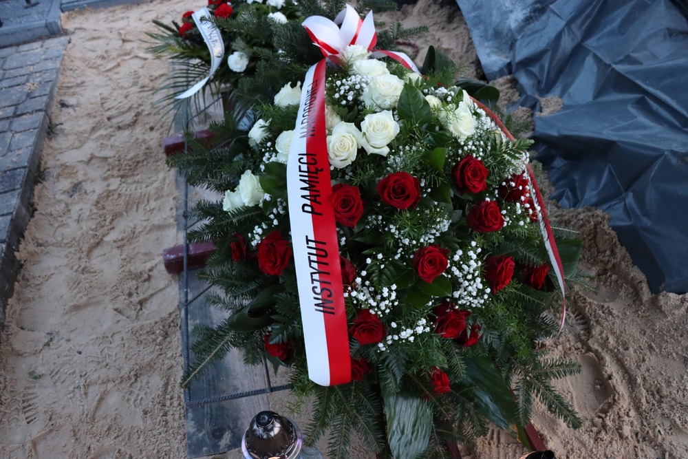 Pogrzeb Wojciecha Lecha zamordowanego przez Niemców w czerwcu 1943 r. – Kije, 19 grudnia 2024. Fot. Dariusz Skrzyniarz (IPN)