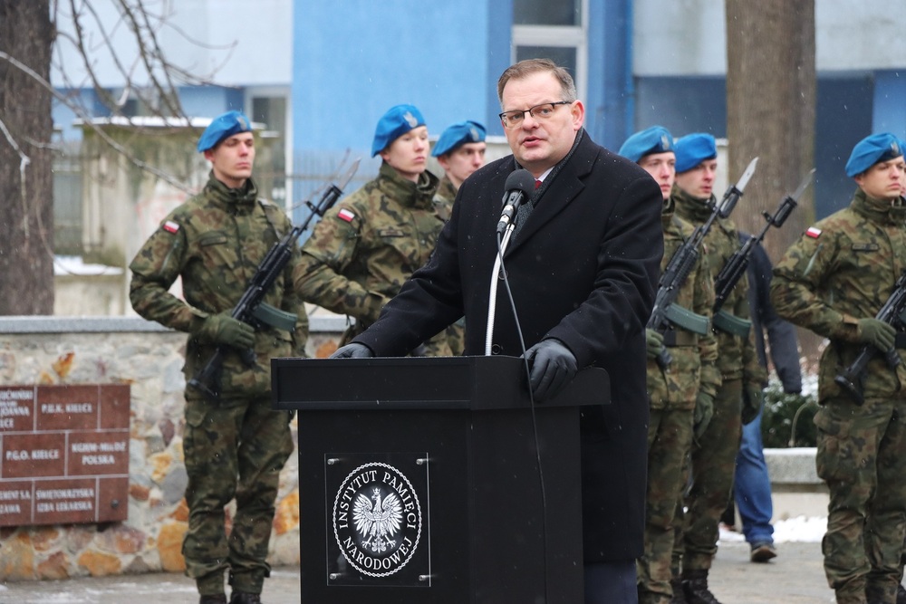 Obchody Narodowego Dnia Pamięci Żołnierzy Armii Krajowej - Kielce, 14 lutego 2025. Fot. Dariusz Skrzyniarz (IPN)