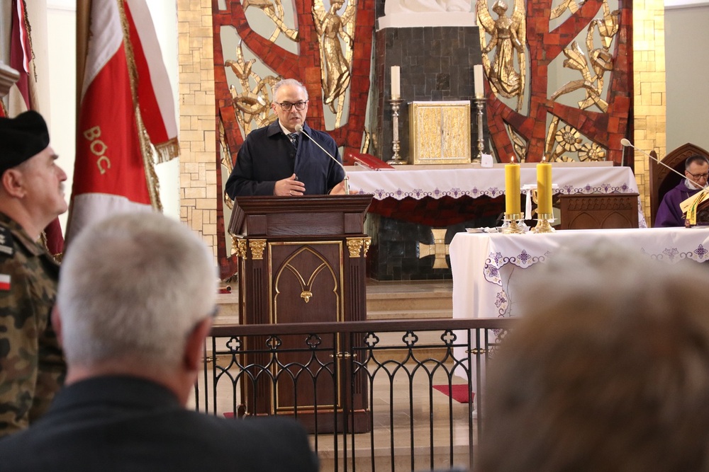 Poświęcenie grobu Ryszarda Chrzanowskiego ps. „Kos” - Bliżyn, 9 marca 2025