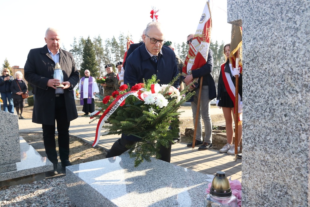 Poświęcenie grobu Ryszarda Chrzanowskiego ps. „Kos” - Bliżyn, 9 marca 2025