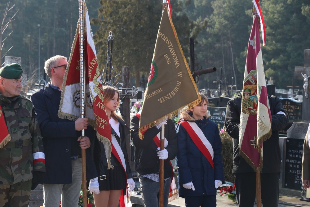 Poświęcenie grobu Ryszarda Chrzanowskiego ps. „Kos” - Bliżyn, 9 marca 2025