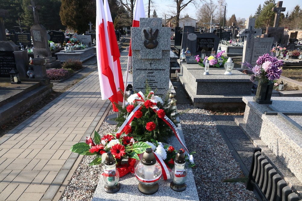 Poświęcenie grobu Ryszarda Chrzanowskiego ps. „Kos” - Bliżyn, 9 marca 2025