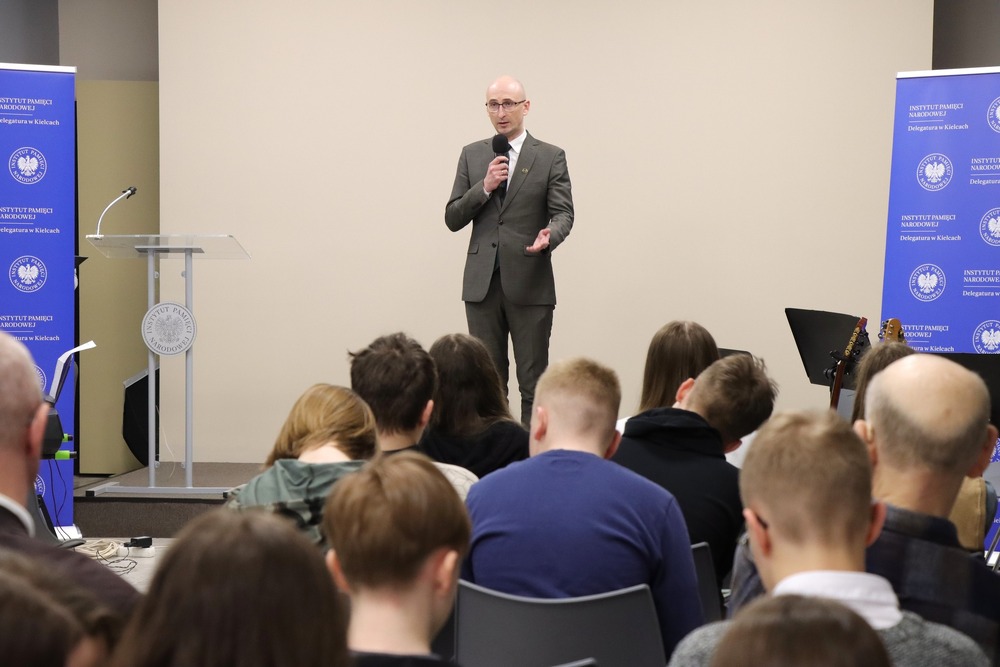 Wernisaż wystawy o Irenie Sendlerowej - Kielce, 24 marca 2025. Fot. Dariusz Skrzyniarz (IPN)