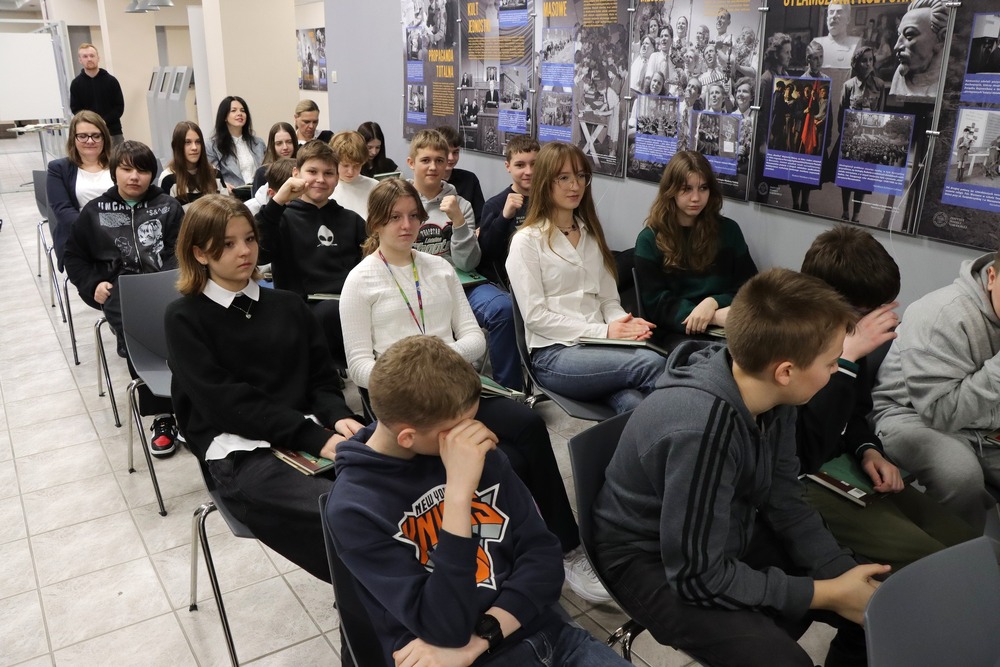 Wernisaż wystawy o Irenie Sendlerowej - Kielce, 24 marca 2025. Fot. Dariusz Skrzyniarz (IPN)