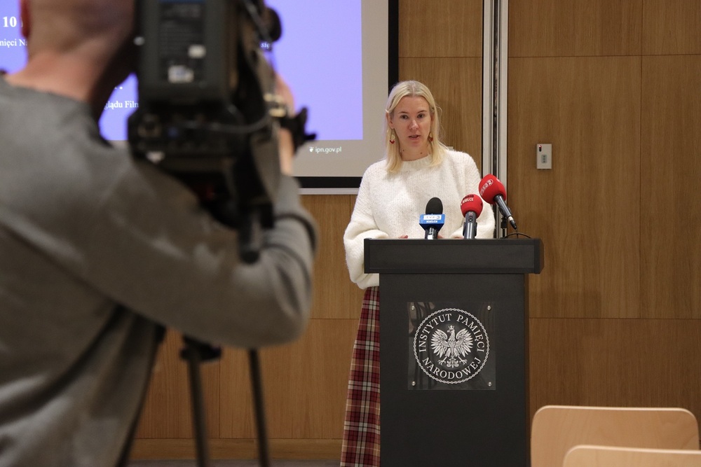 Konferencja prasowa. 85. rocznica Zbrodni Katyńskiej – obchody w Kielcach i regionie. 26 marca 2025. Fot. Dariusz Skrzytniarz (IPN)