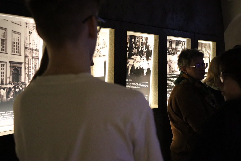 Z wizytą w Muzeum Katyńskim. 16 kwietnia 2025. Fot. Dariusz Skrzyniarz (IPN Kielce)