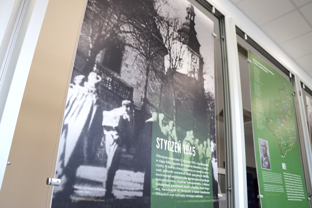Wystawa „Podziemie niepodległościowe na Kielecczyźnie po 1944 r.” w „Przystanku Historia”. Fot. Dariusz Skrzyniarz (IPN Kielce)