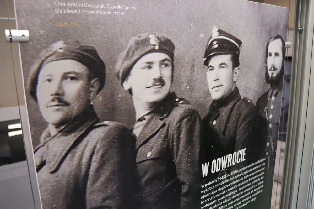 Wystawa „Podziemie niepodległościowe na Kielecczyźnie po 1944 r.” w „Przystanku Historia”. Fot. Dariusz Skrzyniarz (IPN Kielce)