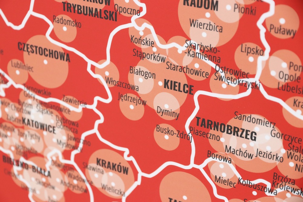 Wystawa „TU rodziła się Solidarność” na Świętym Krzyżu. Fot. Dariusz Skrzyniarz (IPN Kielce)