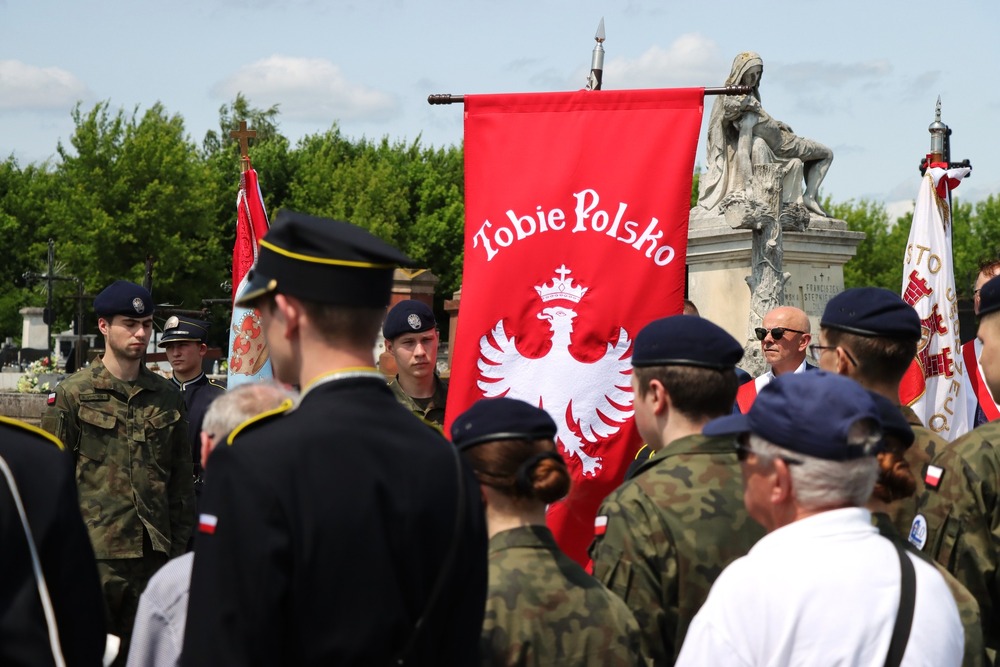 Upamiętniliśmy powstańca śląskiego w Jędrzejowie w ramach akcji „Wszyscy jesteśmy ze Śląska!”. Fot. Dariusz Skrzyniarz (IPN Kielce)