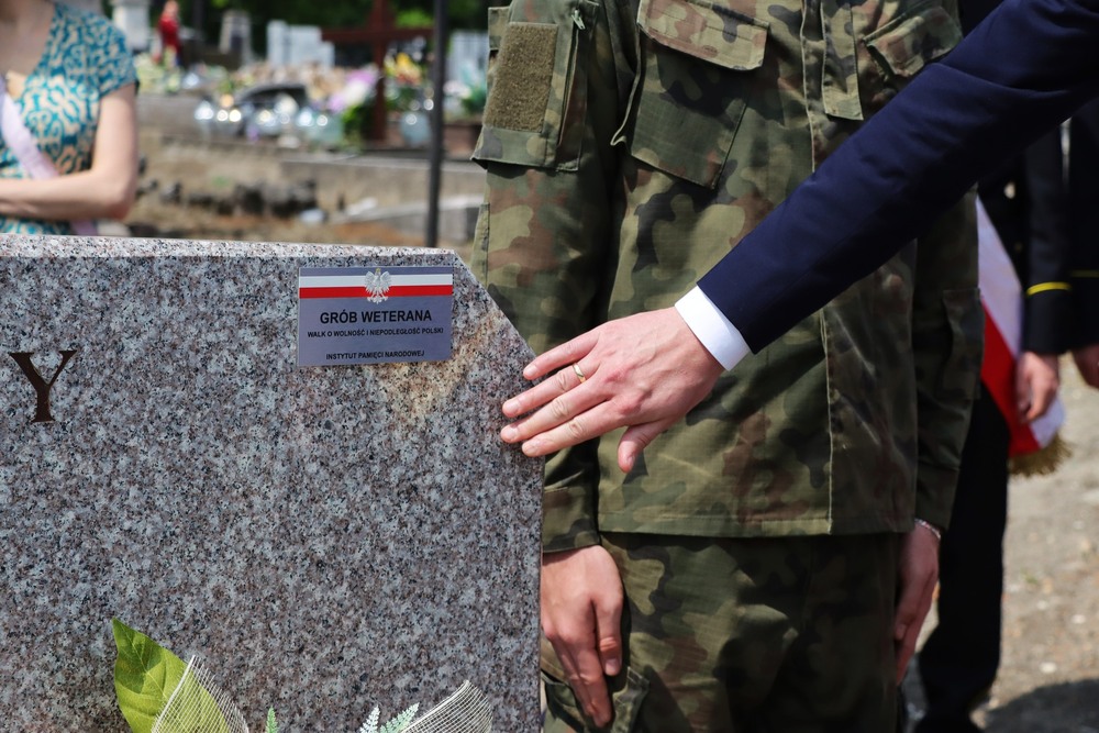 Upamiętniliśmy powstańca śląskiego w Jędrzejowie w ramach akcji „Wszyscy jesteśmy ze Śląska!”. Fot. Dariusz Skrzyniarz (IPN Kielce)