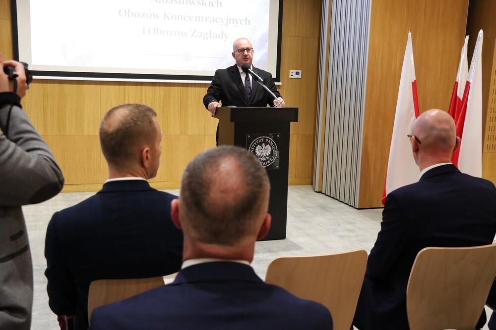 Przekazanie listów napisanych przez więźnia KL Auschwitz i KL Dachau – Kielce, 13 czerwca 2025. Fot. Dariusz Skrzyniarz (IPN Kielce)