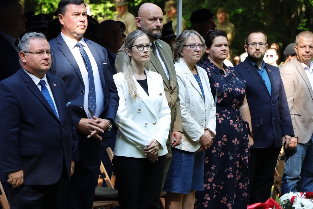 Wykus 2025 – uroczystości upamiętniające świętokrzyskich partyzantów. Fot. Dariusz Skrzyniarz (IPN Kielce)