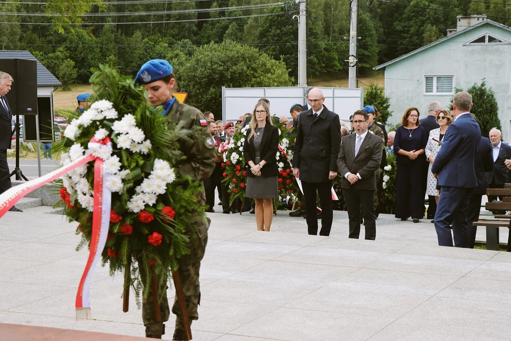 82. rocznica pacyfikacji Michniowa. Uroczystość w Dniu Walki i Męczeństwa Wsi Polskiej. Fot. Dariusz Skrzyniarz (IPN Kielce)
