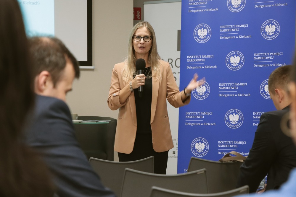 Konferencja: „Kielce 1945–1956 nowe fakty nowe interpretacje. Szkolnictwo i codzienność”. Fot. Dariusz Skrzyniarz (IPN Kielce)
