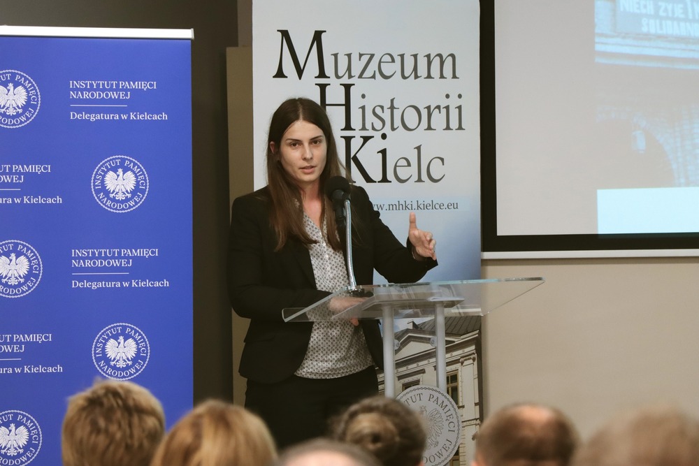 Konferencja: „Kielce 1945–1956 nowe fakty nowe interpretacje. Szkolnictwo i codzienność”. Fot. Dariusz Skrzyniarz (IPN Kielce)
