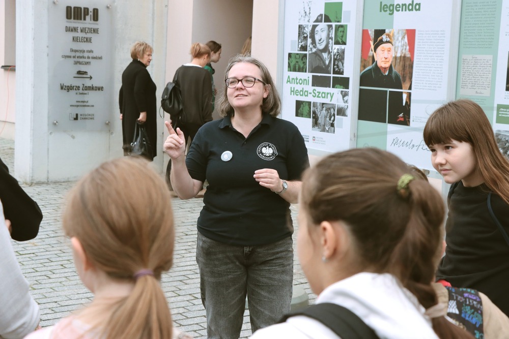 „Spotkanie z Patronem” - spotkanie wokół postaci Antoniego Hedy-Szarego. Fot. Dariusz Skrzyniarz (IPN Kielce)