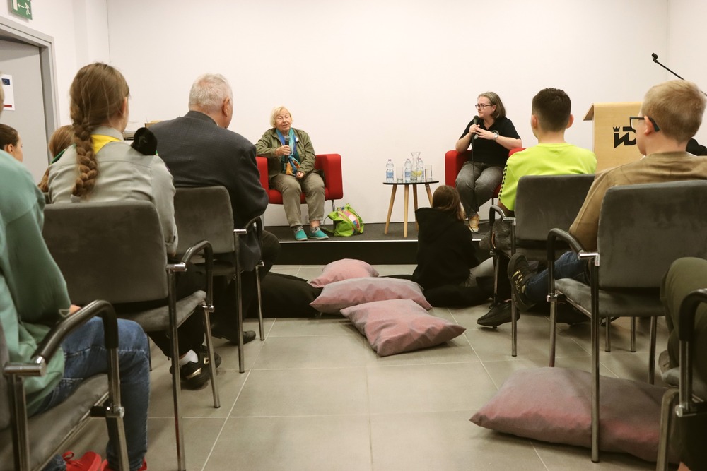 „Spotkanie z Patronem” - spotkanie wokół postaci Antoniego Hedy-Szarego. Fot. Dariusz Skrzyniarz (IPN Kielce)