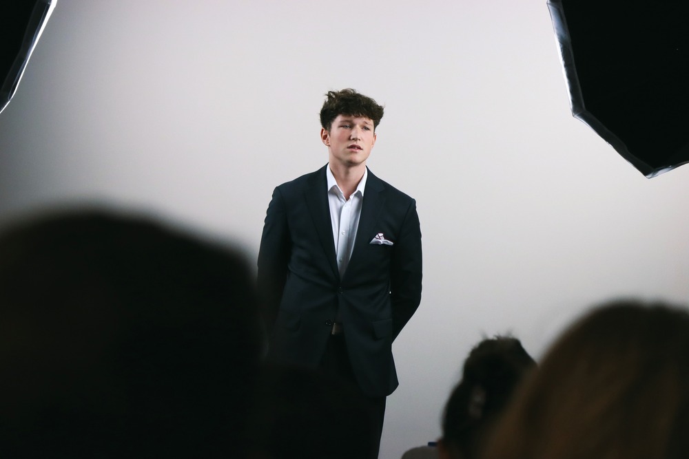 VI konkurs recytatorski „…gdy nad głowami świszczą kule…”. Wyróżnienie - Aleksander Pawlik. Fot. Jakub Mularczyk (IPN Kielce)