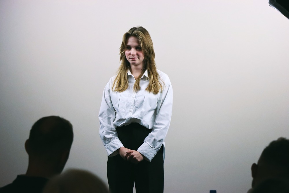 VI konkurs recytatorski „…gdy nad głowami świszczą kule…”. Wyróżnienie - Nikola Wojsa. Fot. Jakub Mularczyk (IPN Kielce)