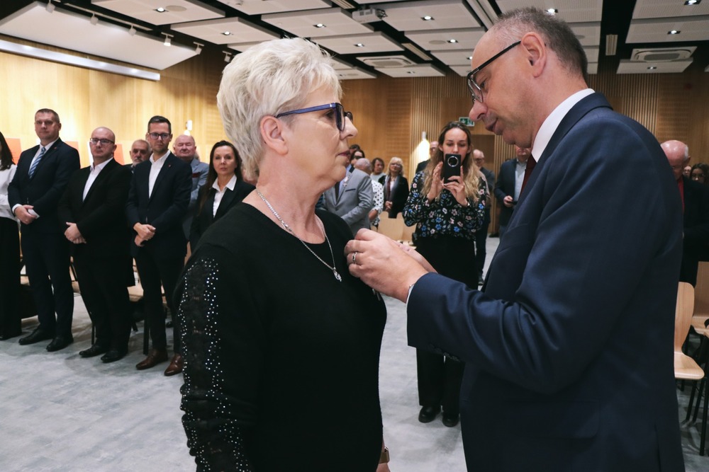 Uroczystość wręczenia Krzyży Wolności i Solidarności – Kielce, 17 października 2025. Fot. Dariusz Skrzyniarz (IPN Kielce)