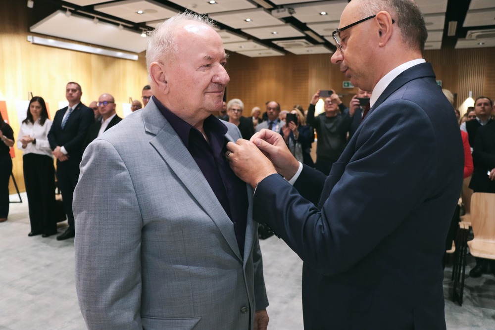 Uroczystość wręczenia Krzyży Wolności i Solidarności – Kielce, 17 października 2025. Fot. Dariusz Skrzyniarz (IPN Kielce)