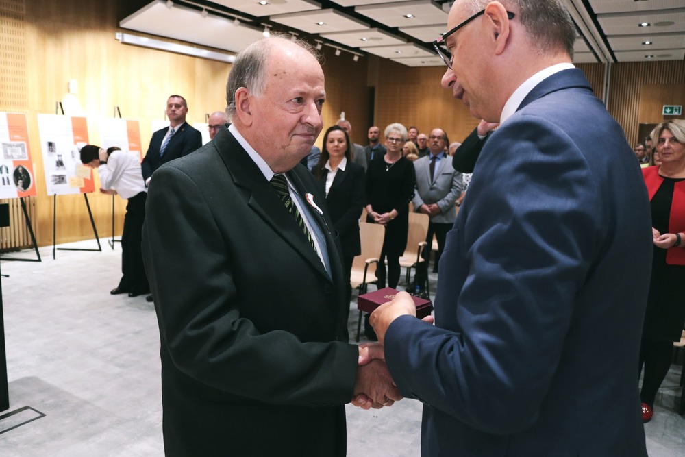 Uroczystość wręczenia Krzyży Wolności i Solidarności – Kielce, 17 października 2025. Fot. Dariusz Skrzyniarz (IPN Kielce)