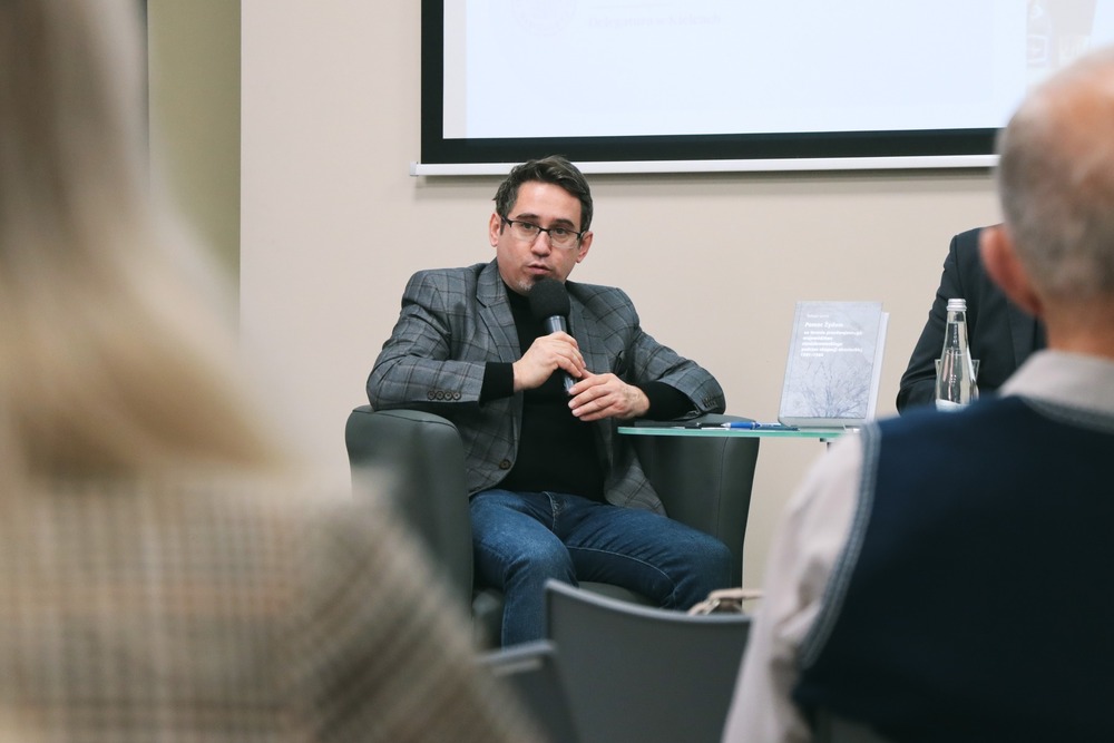 Dyskusja o losach Polaków i Żydów z Kresów podczas okupacji niemieckiej. Fot. Dariusz Skrzyniarz (IPN Kielce)