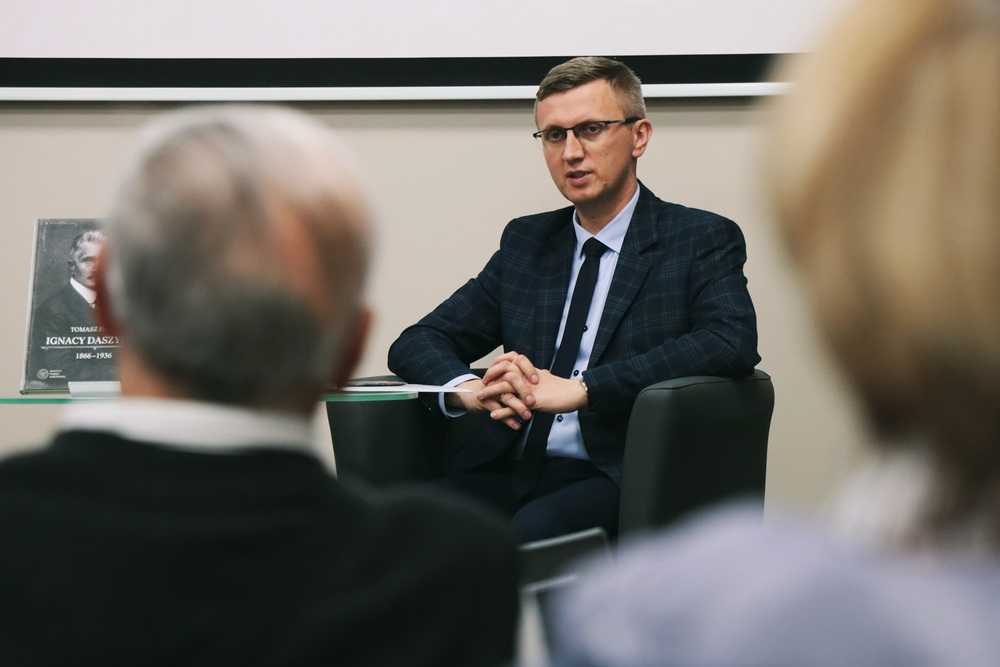 Dyskusja: Ojcowie Niepodległości – Daszyński i Witos – Kielce, 12 listopada 2025. Fot. Dariusz Skrzyniarz (IPN Kielce)