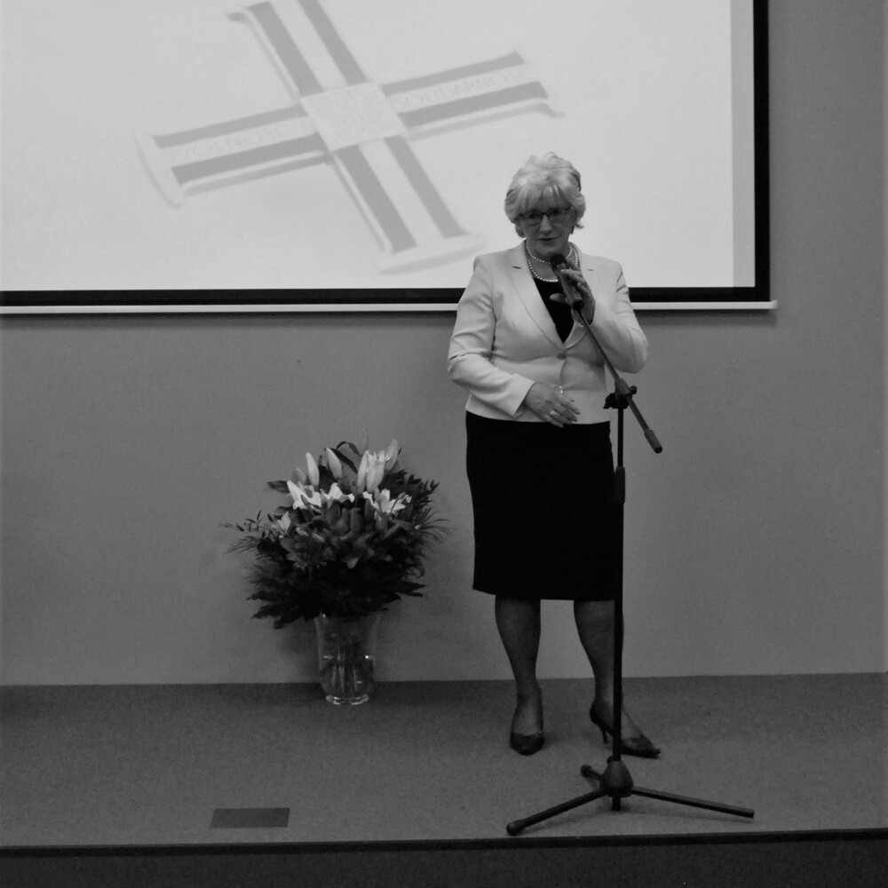 Stanisława Gawlik podczas gali wręczenia Krzyży Wolności i Solidarności. 8 maja 2017 r.