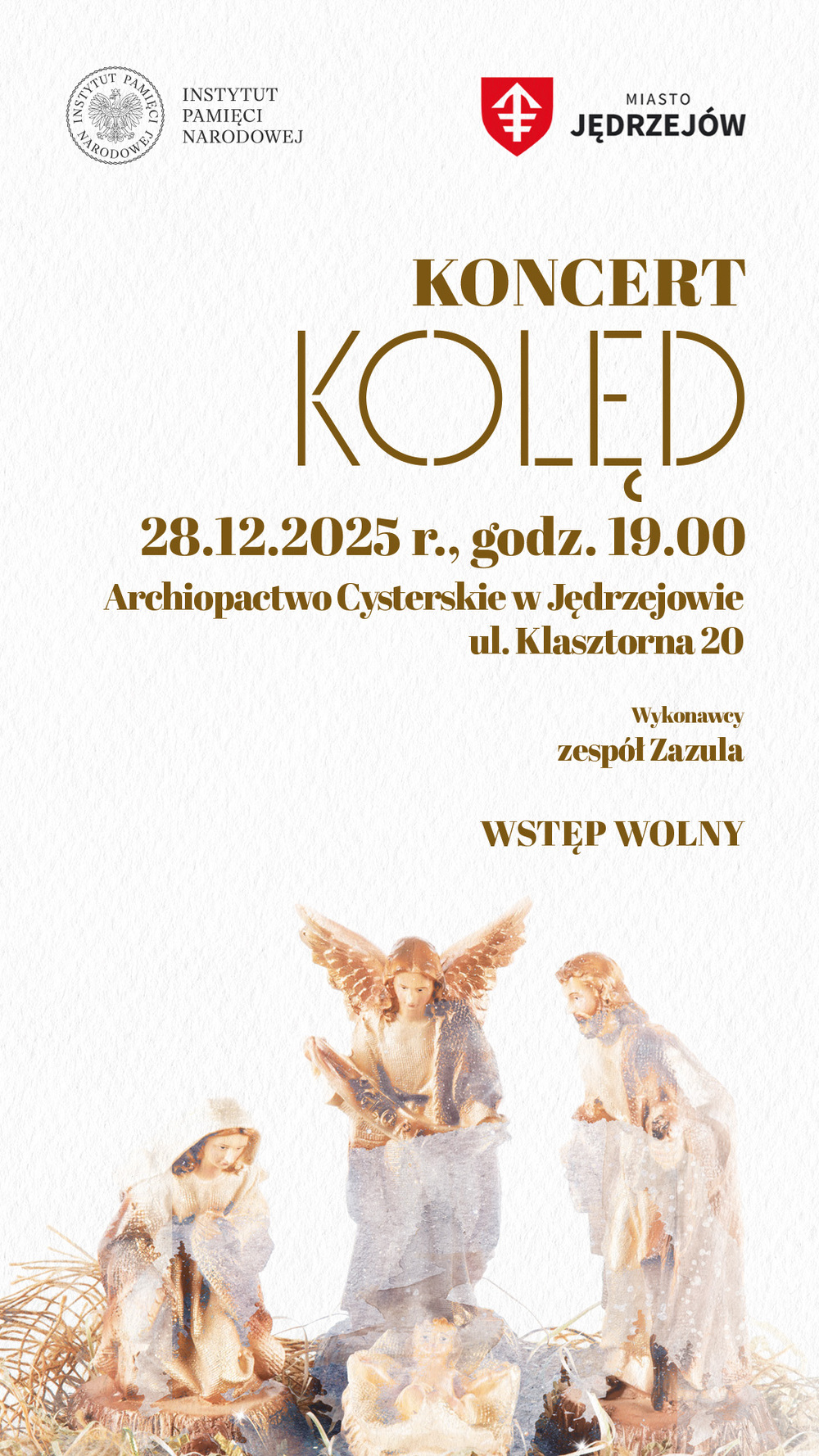 Koncert kolęd zespołu Zazula w Jędrzejowie
