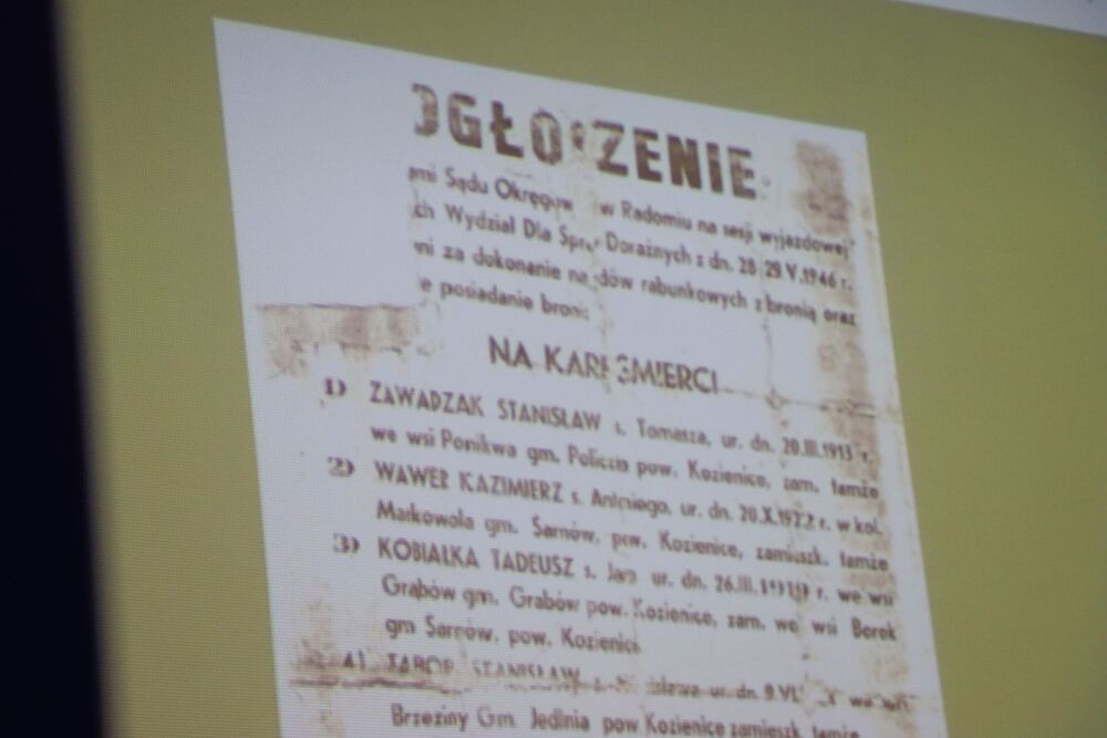Wykład o krwawych „sądach na kółkach” w cyklu „Środa w Przystanku Historia”. Fot. IPN Kielce
