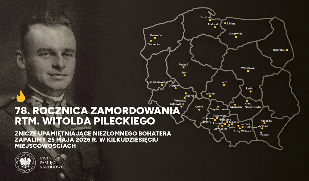 Plakat akcji społecznej "Znicz pamięci"