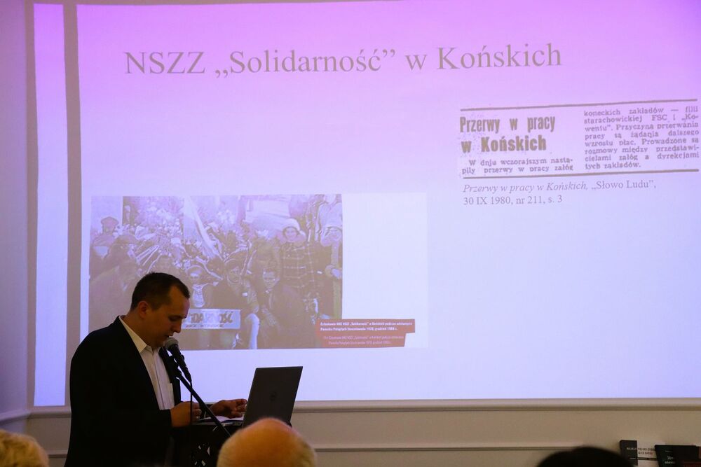Zakończenie cyklu „Wtorki z historią najnowszą” w Końskich. Fot. IPN Kielce