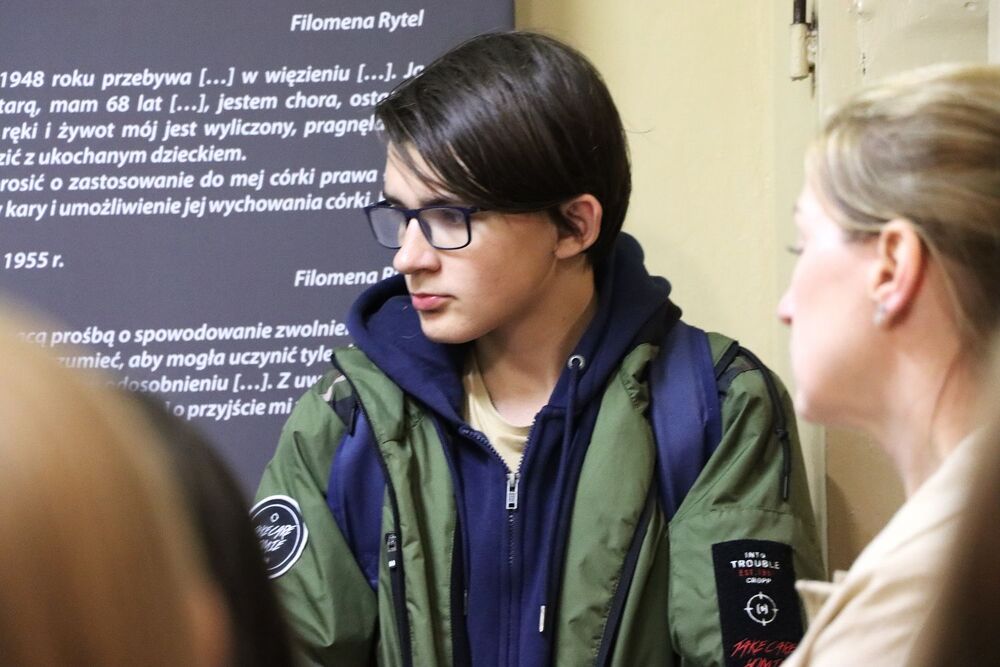 Wycieczka edukacyjna uczniów z Zespołu Szkól Przemysłu Spożywczego m. Danuty Siedzikówny „Inki” w Kielcach. Fot. IPN Kielce