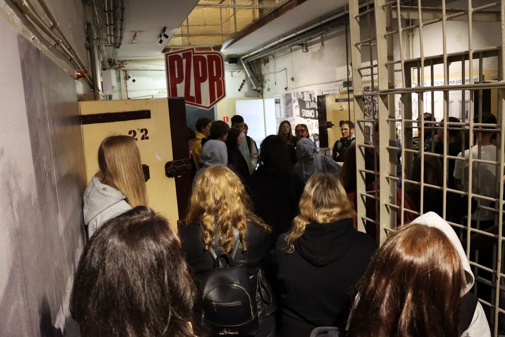Wycieczka edukacyjna uczniów z Zespołu Szkól Przemysłu Spożywczego m. Danuty Siedzikówny „Inki” w Kielcach. Fot. IPN Kielce