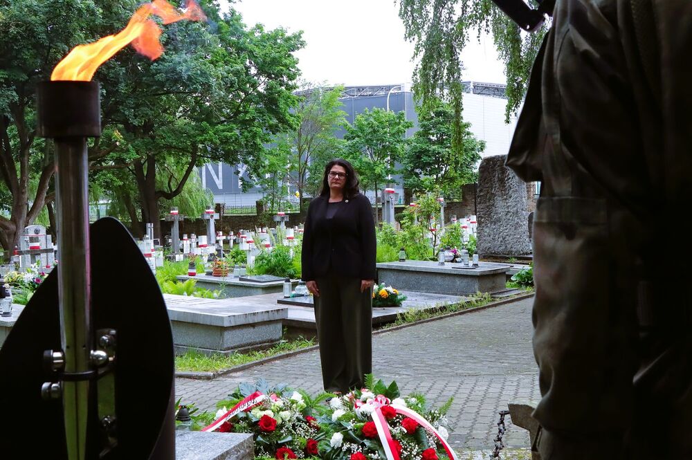 Uroczystość w 86. rocznicę pierwszego masowego transportu do KL Auschwitz. Fot. IPN Kielce