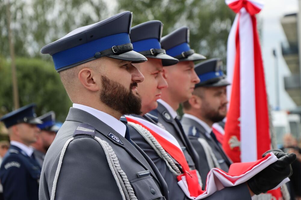 Powiatowe Święto Policji w Jędrzejowie. Fot. IPN Kielce