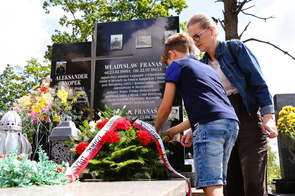 81. rocznica śmierci Władysława Franasia, najmłodszego legionisty Józefa Piłsudskiego. Fot. IPN Kielce