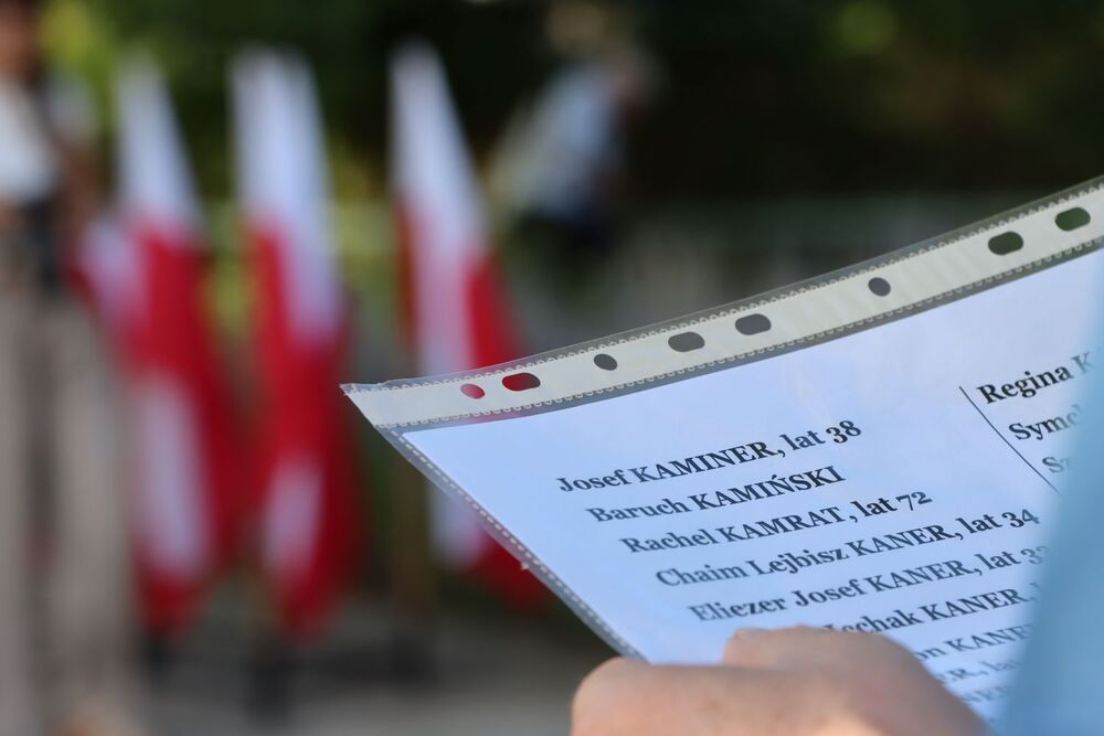 Uroczystości w 84. rocznicę likwidacji kieleckiego getta. Fot. IPN Kielce