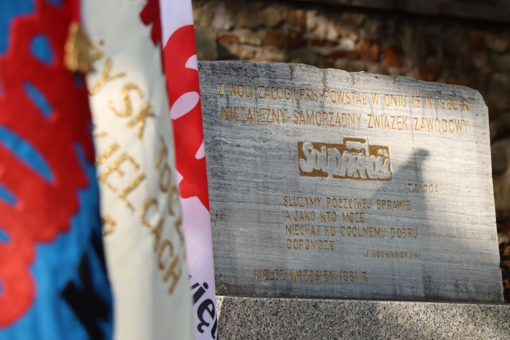 Kieleckie uroczystości z okazji 46. rocznicy Porozumień Sierpniowych i powstania NSZZ „Solidarność”. Fot. IPN Kielce
